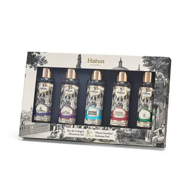 Hatun İstanbul Seyahat Boy Kolonya Seti 5'li 33 ml – Hatun İstanbul