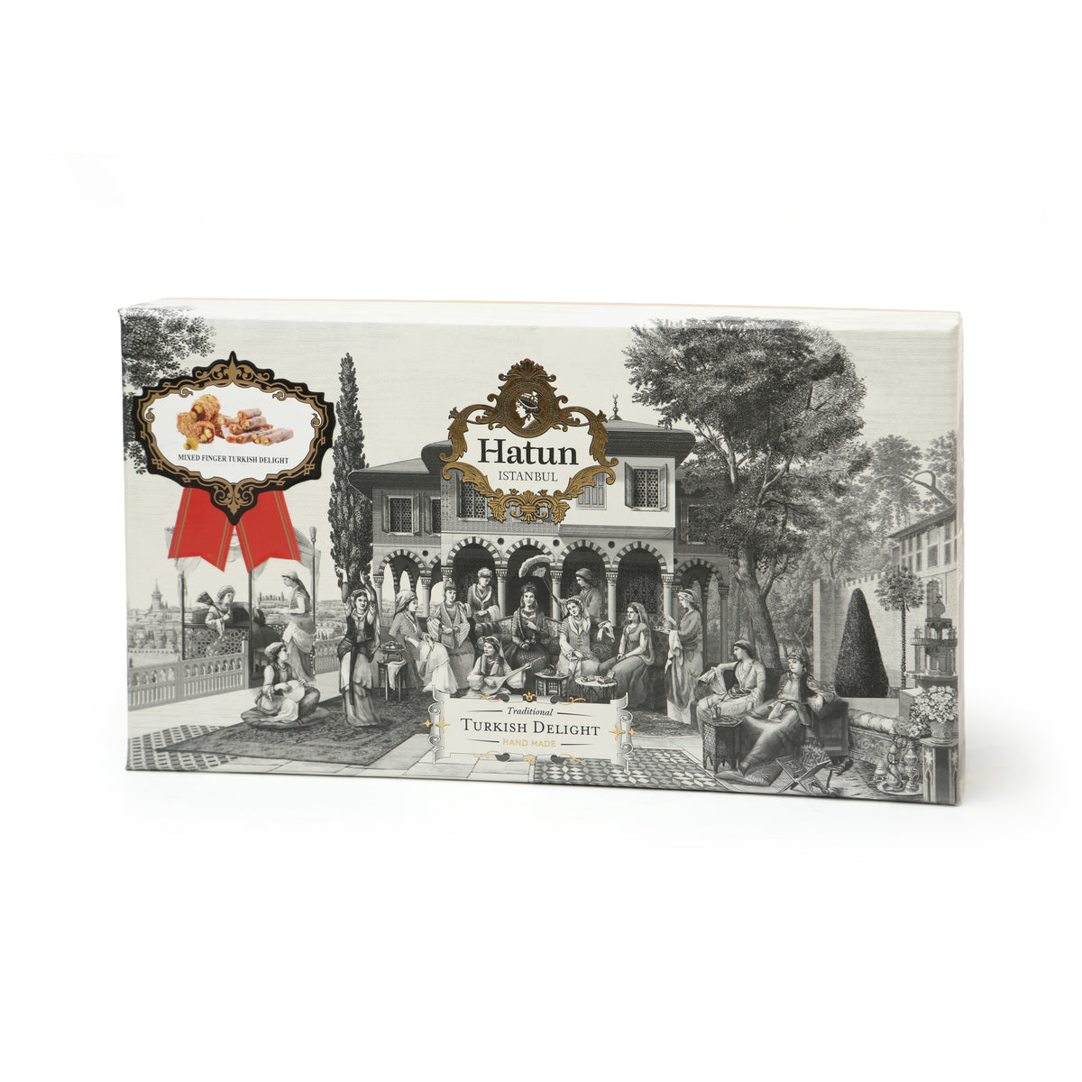 Karışık Fitil Lokum 700 gr – Duble Fıstıklı & Kadayıf Kaplı – Hatun İstanbul